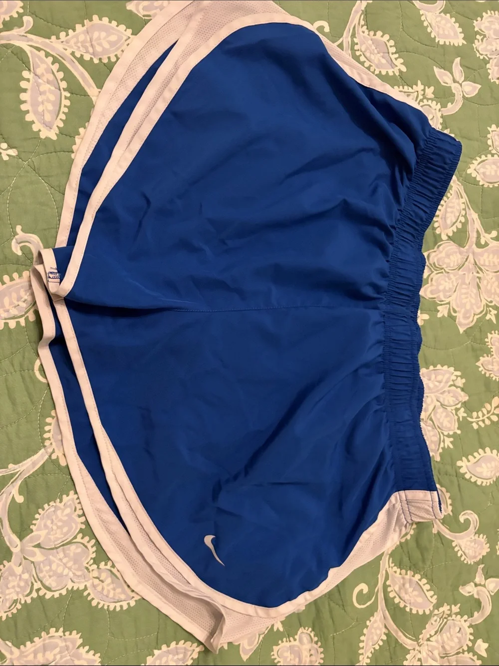 Nike Women's Royal Blue & Light Gray Athletic Shorts Set